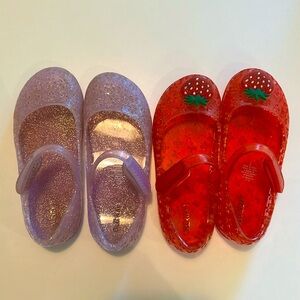 Old Navy Girls Jelly Sandals Mary Jane 9 two pairs